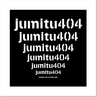 Jumitu404 text pattern Posters and Art